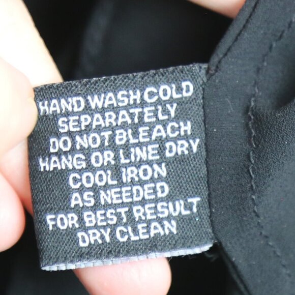 W118 By Walter Baker Contrast Green Black Long Sleeve Blouse Size Large - Picture 8 of 9